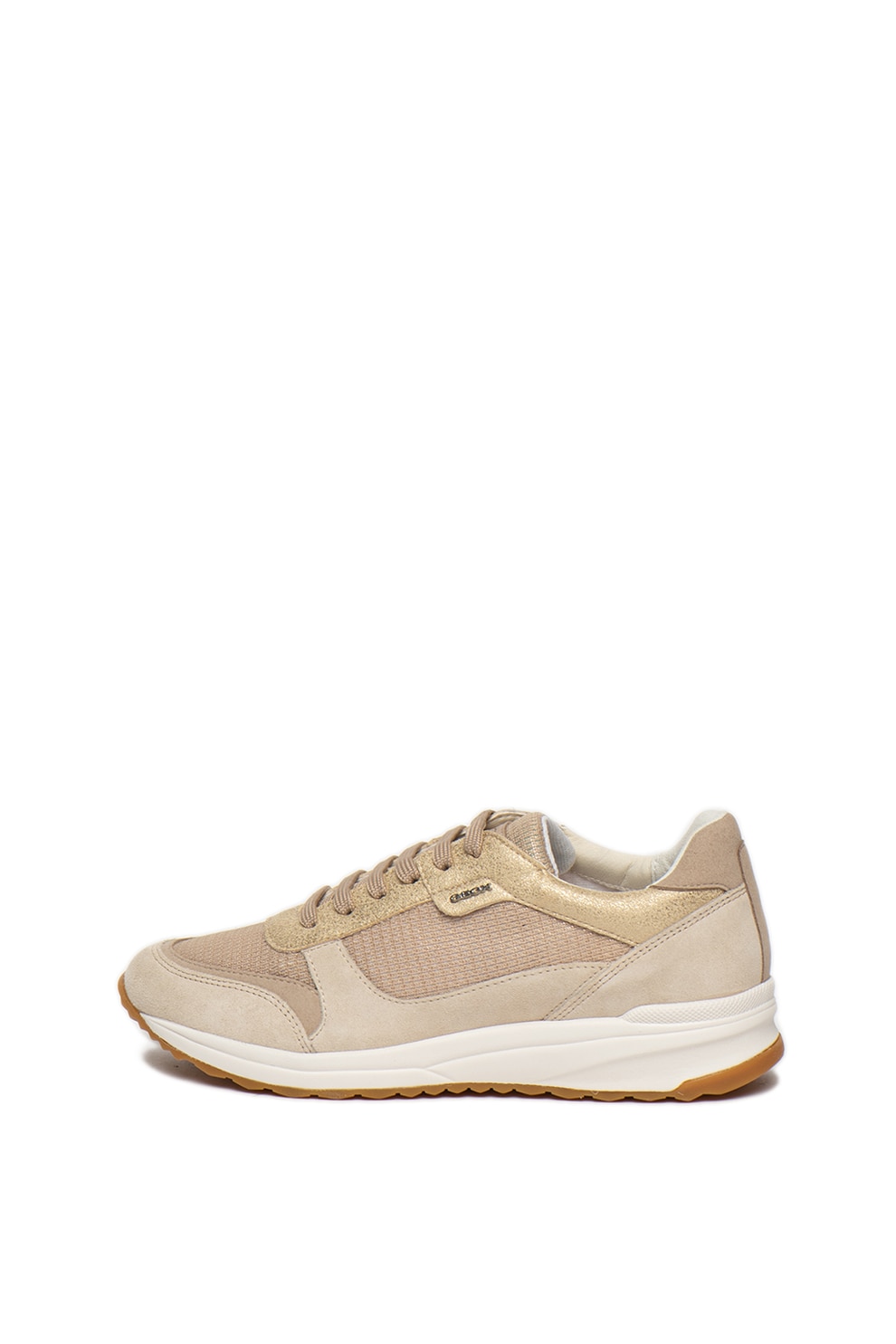 Geox, Pantofi sport din piele intoarsa, cu garnituri din material textil Airell