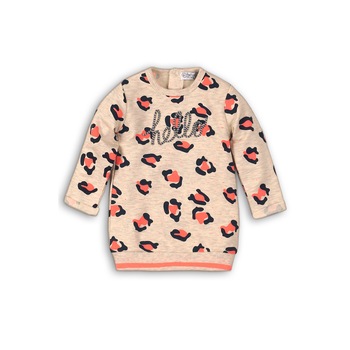 Rochita pentru fetite, Dirkje, cu animal print, Hello, bej Rochita pentru fetite, Dirkje, cu animal print, Hello, bej