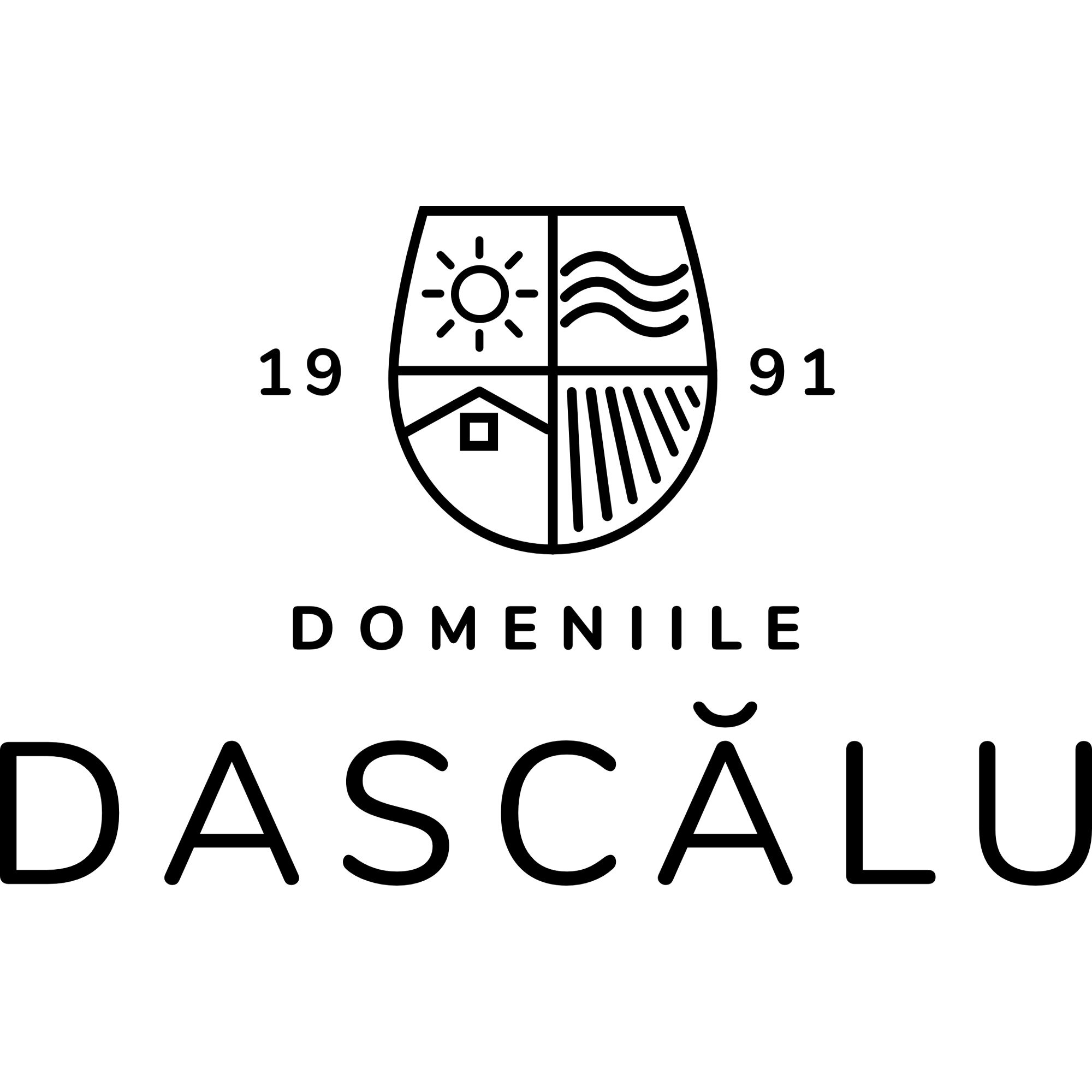 Vin Dascalu Vin Rosu Demisec, Domeniile Dascalu, 2018, Merlot, D.O.C.-Vinju Mare ...