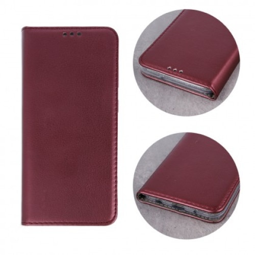 Husa Flip Carte / Stand, Compatibil cu Samsung A505 Galaxy A50 / A30s / A50s, inchidere magnetica Burgundy