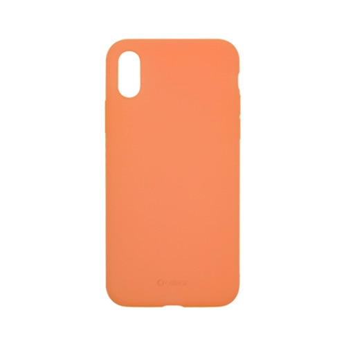 Husa Protectie Spate Cellara Din Silicon Colectia Slim Pentru iPhone X/xs - Portocaliu
