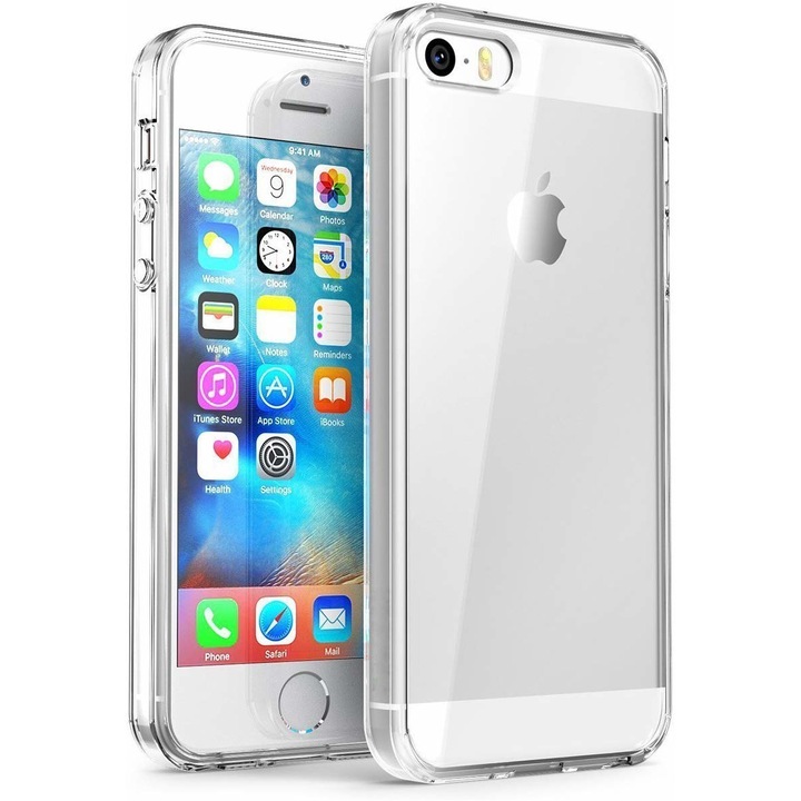 Кейс за Apple iPhone 5S, GloMax Perfect Fit, прозрачен