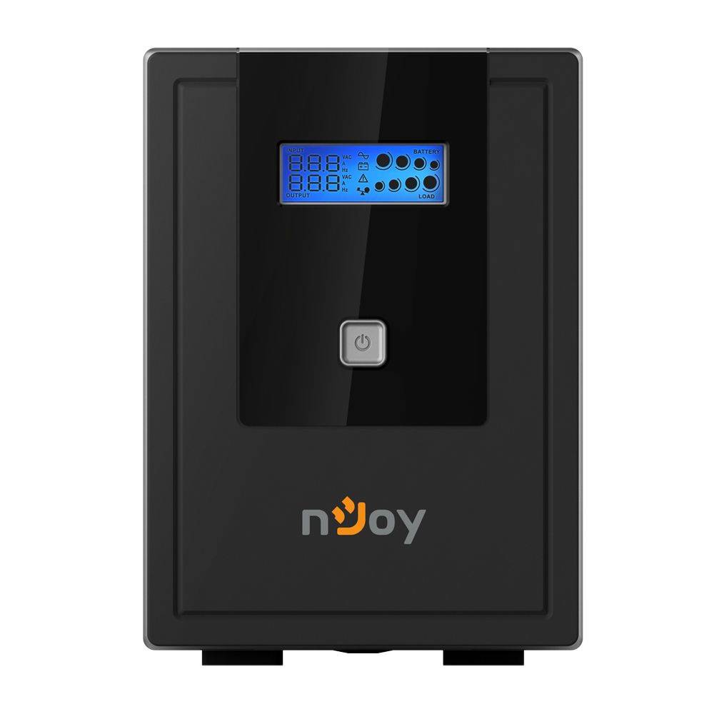 UPS nJoy Cadu 1500, 1500VA/900W, LCD Display, Management, HID USB port, protectie Gbit LAN, Repornire Automata, Reglaj Automat al Tensiunii