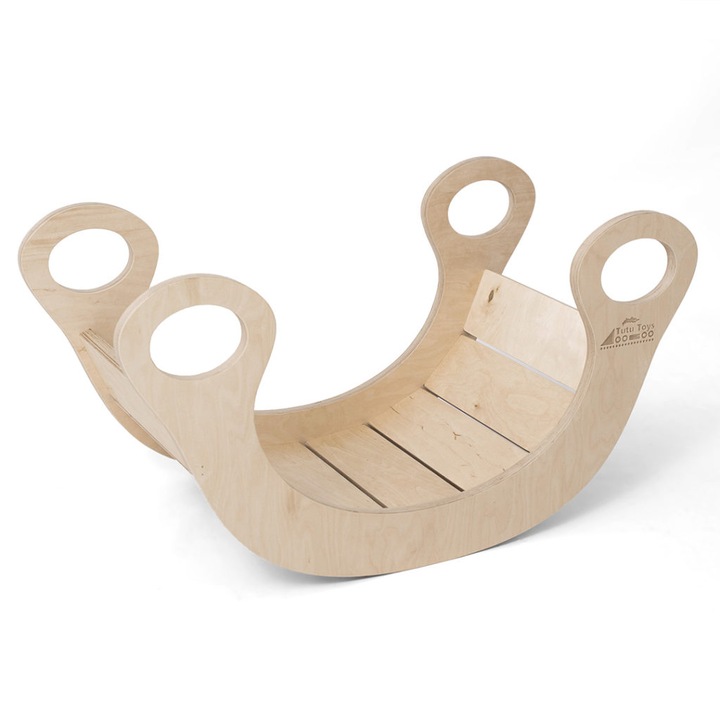 люлка-балансьор Tutu Rocker, цвят натурален, 75х40х39см