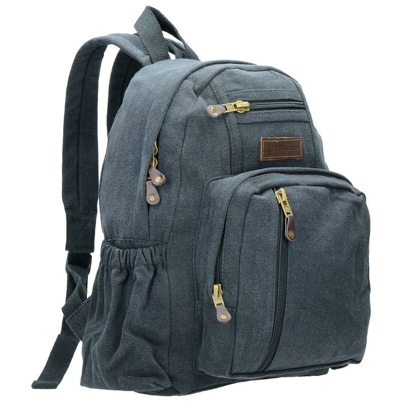 Rucsac, Highlander, Salem Canvas, Negru, 15 l