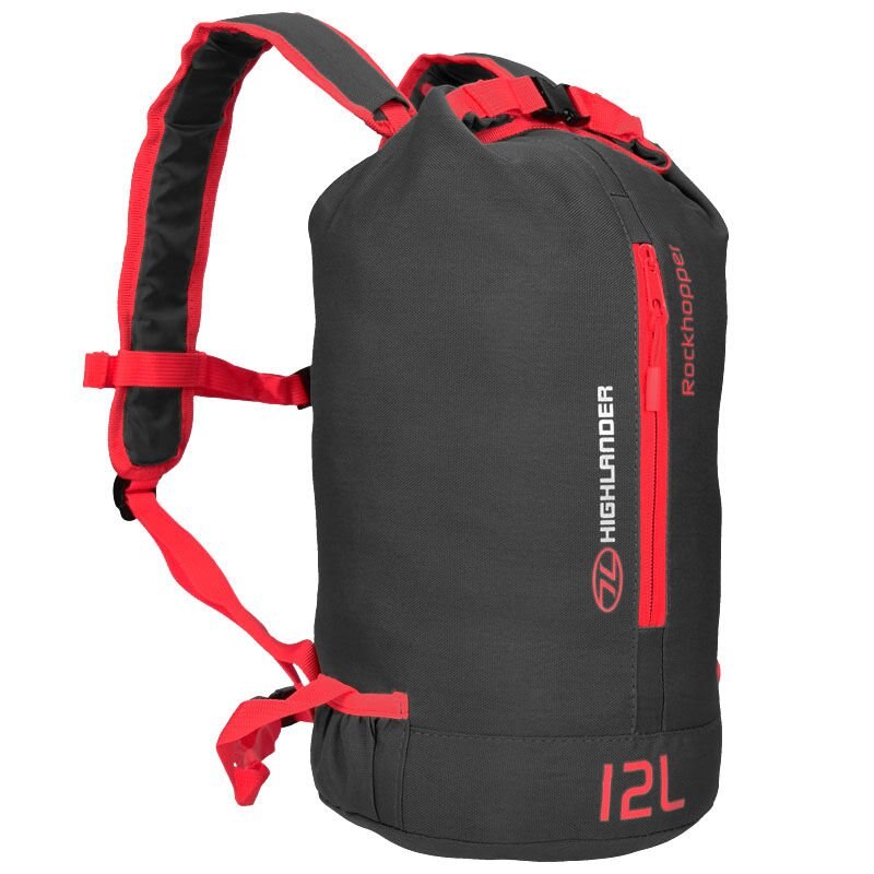 Rucsac, Highlander, Rockhopper, Negru/Rosu, 12 l