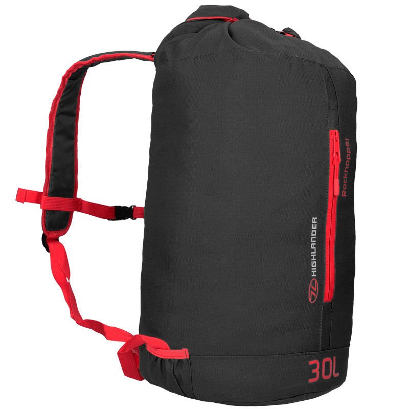 Rucsac, Highlander, Rockhopper, Negru/Rosu, 30 l