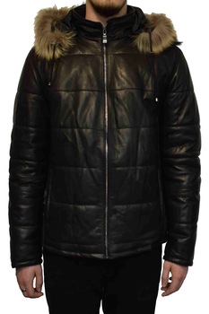 Haina blana naturala barbati, din piele naturala, marca Armadis, SISME-01-19-140, negru, Negru Haina blana naturala barbati, din piele naturala, marca Armadis, SISME-01-19-140, negru, Negru