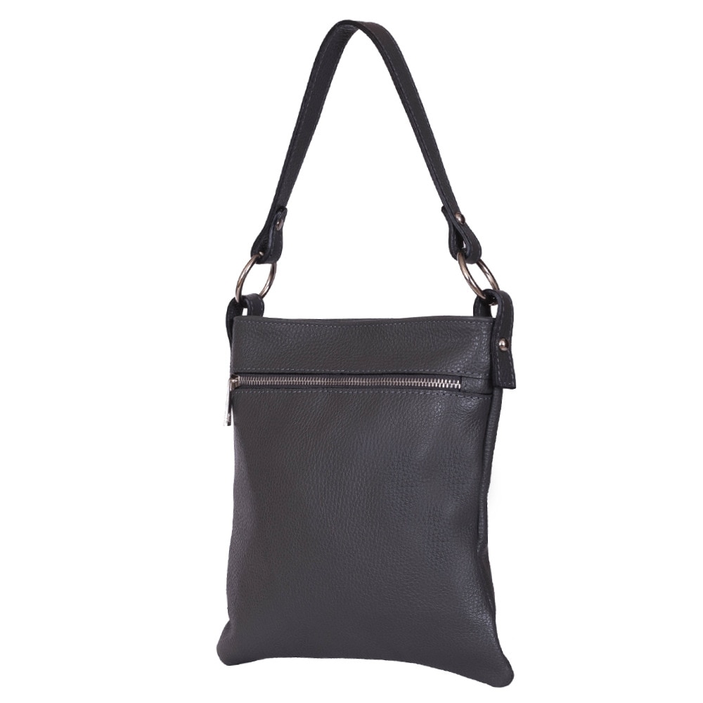 Poseta din piele naturala Lolita gri