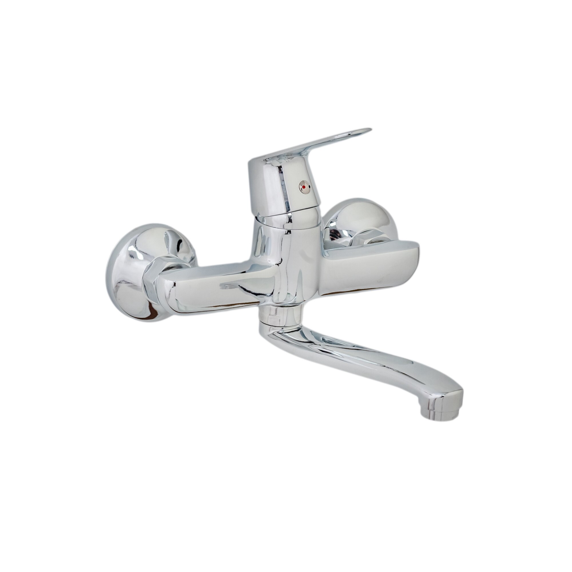 Baterie bucatarie , prindere perete , pipa medie mobila , crom lucios TRENDY S