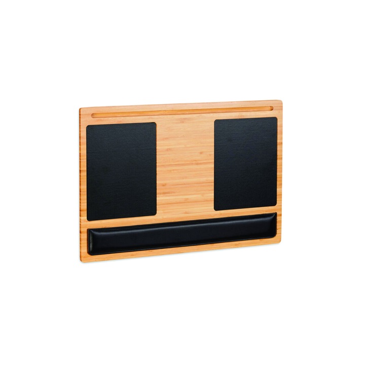 Masuta/Suport/Stand laptop Relaxdays, multifunctional, 600x400x20 mm, lemn de bambus natural