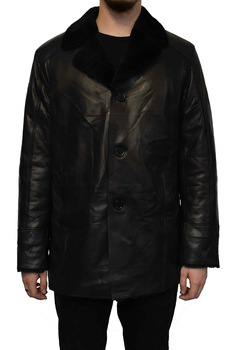 Haina blana naturala barbati, din piele naturala, marca Armadis, 09-01-19-140, negru, Negru, 3XL Haina blana naturala barbati, din piele naturala, marca Armadis, 09-01-19-140, negru, Negru, 3XL