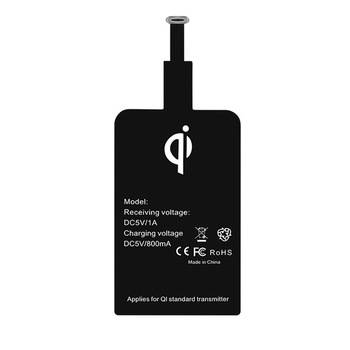 Adaptor pentru Incarcare Wireless Fast Charge pentru Telefon cu Mufa USB Tipe C, Negru, Garami Shop® Adaptor pentru Incarcare Wireless Fast Charge pentru Telefon cu Mufa USB Tipe C, Negru, Garami Shop®
