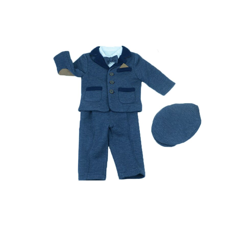 Costum pentru baieti Mini Junior 6192, Bleumarin, 62 cm