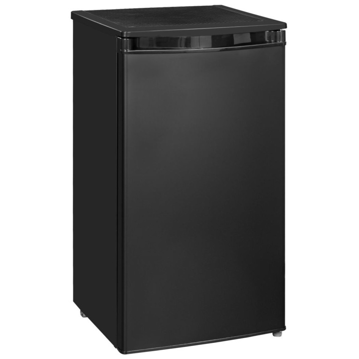 Racitor cu o usa Exquisit KS85-9RVA+SW, Clasa A+, 82L, H 84.5 cm, Negru