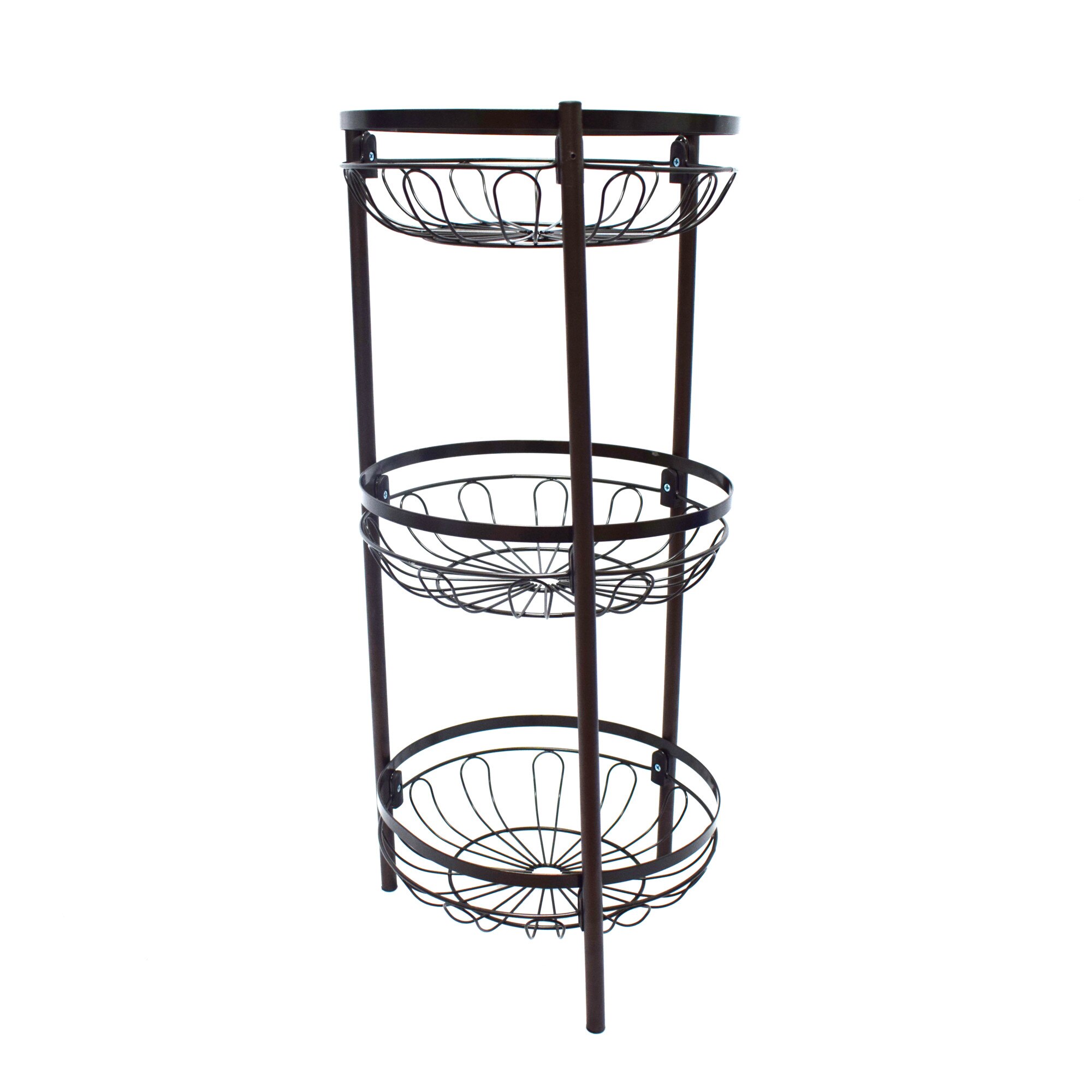 Etajera, 3 nivele, din metal, D2730