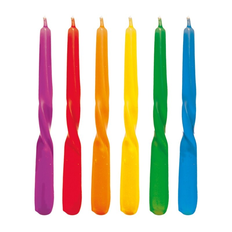 Lumanari aniversare pentru tort forma spirala, Radar 51364, set 6 bucati