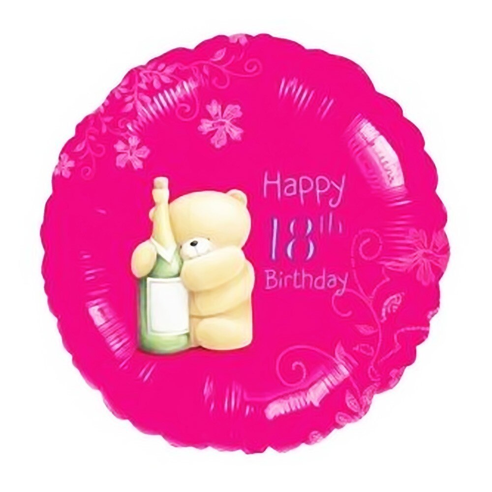 Balon folie 45 cm- Happy 18th birthday, 1 bucata