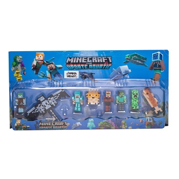 Set 8 figurine tip Minecraft, 35 cm, + 3 ani, New Generation by Urban Trends ® Set 8 figurine tip Minecraft, 35 cm, + 3 ani, New Generation by Urban Trends ®