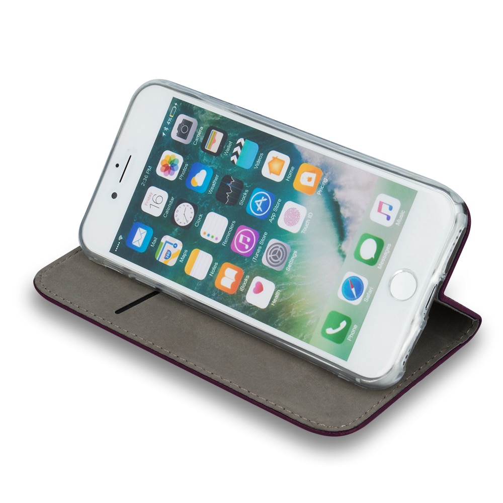Husa BestCase® Flip Cover, Tip Carte, Compatibila Cu Samsung Galaxy A13 4G, Inchidere Magnetica, Buzunar Card, Rosu