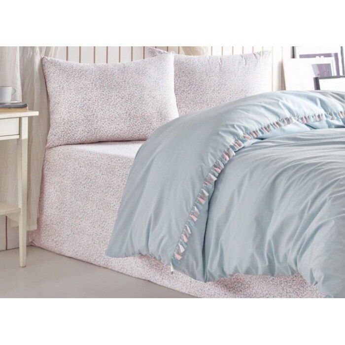 Lenjerie pat dublu bumbac 100% CANDY RITA MINT, Cotton Box