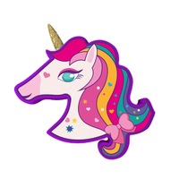 Trusa de machiaj pentru fetite, multicolora, 7.15 gr., forma Unicorn