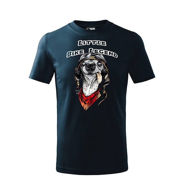 Tricou cu maneca scurta , K-off , albastru marin , Little bike legend