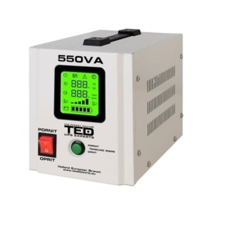 UPS за отоплителна централа чиста синусоида 550va / 300w Тед
