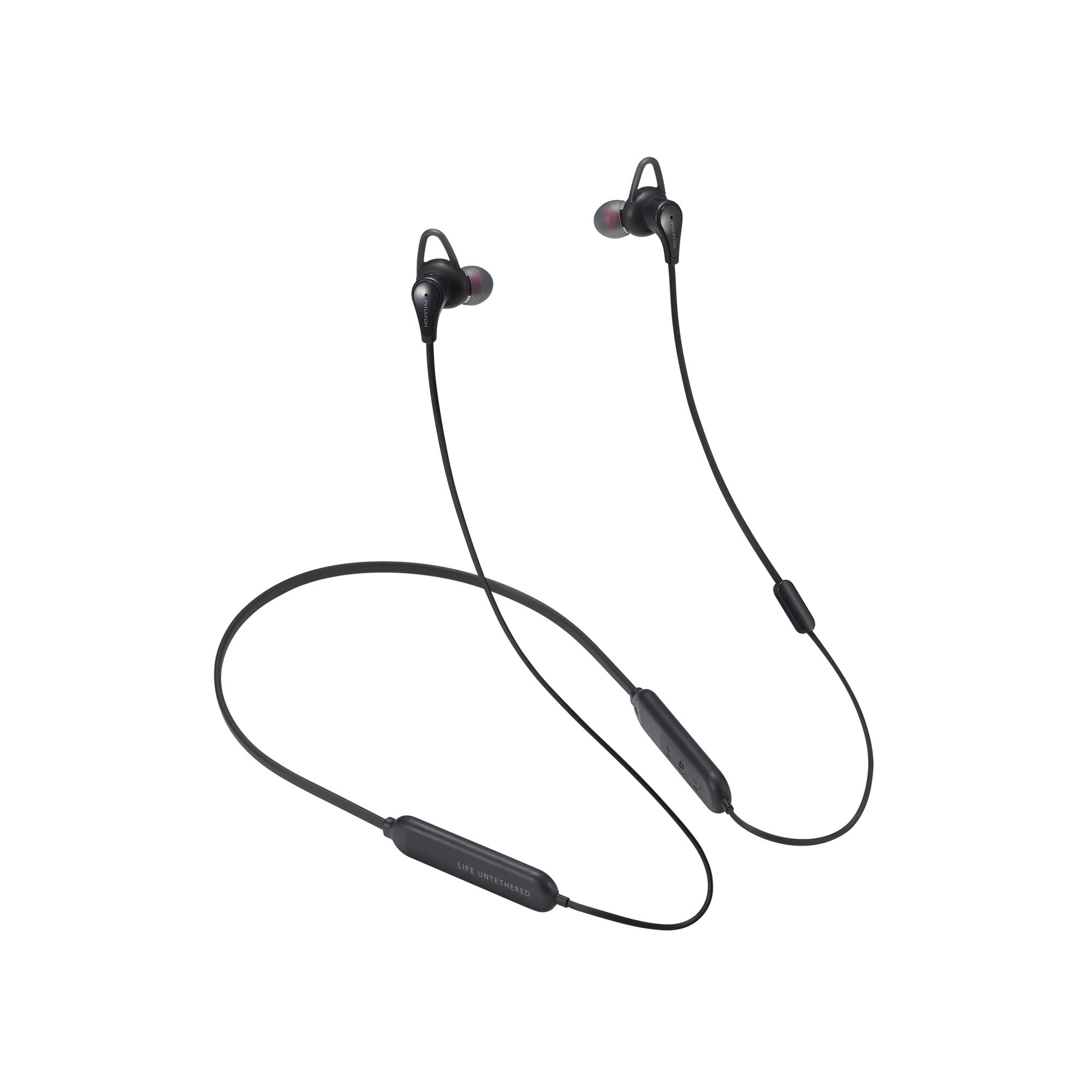 Casti audio Bluetooth PHIATON BT-120 negru, tip in jurul gatului