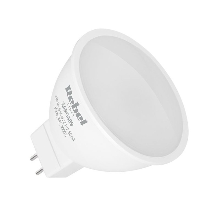 LED крушка MR16 230V 6W 3000K Rebel