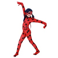 costum clasic fete buburuza ladybugmiraculous marimea s 3-4 ani imagen 12_0_
0