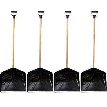 Pachet - 4 x Lopata plastic de zapada cu coada si maner Pachet - 4 x Lopata plastic de zapada cu coada si maner