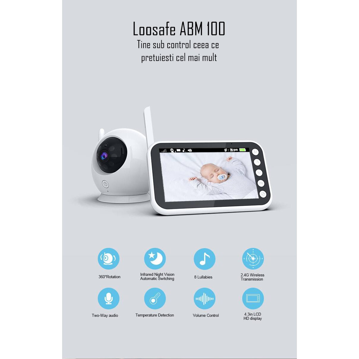 Abm100 store baby monitor