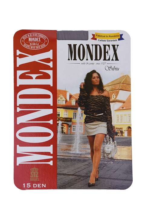 Ciorapi dama, Mondex, 15 Den, Gri