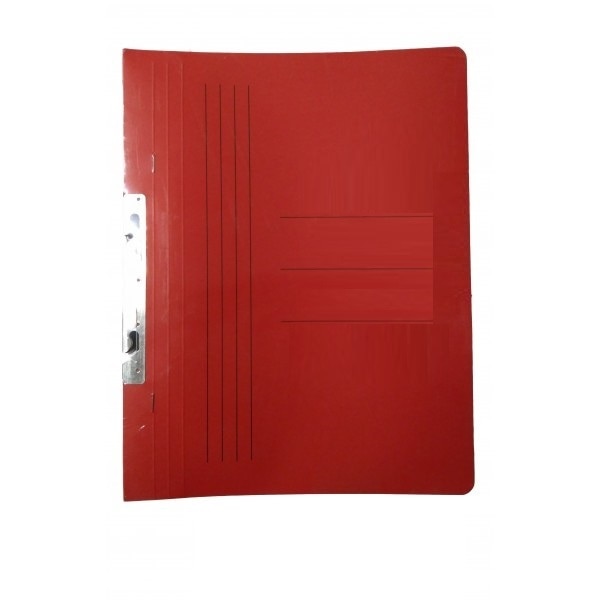 Dosar A4 Incopciat 1/1 din Carton cu Gheara, 30 Buc/Set, Rosu Intens