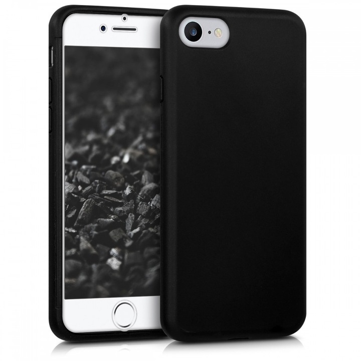 Apple iPhone 8 / iPhone 7 / iPhone SE 2 tok, szilikon, fekete, 43756.01