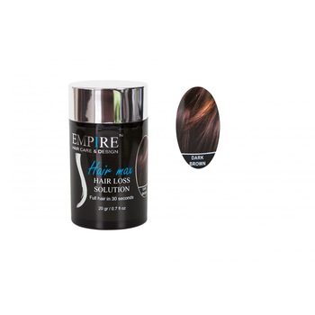 Empire Hair Max Pudra par, 20 gr, castaniu inchis Empire Hair Max Pudra par, 20 gr, castaniu inchis