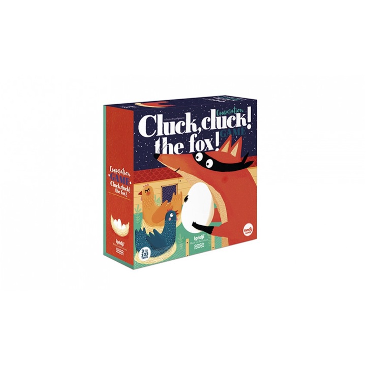 Кооперативна игра, Londji, Cluck, cluck! Лисицата!, 4-8 години, 2-8 играча, дърво