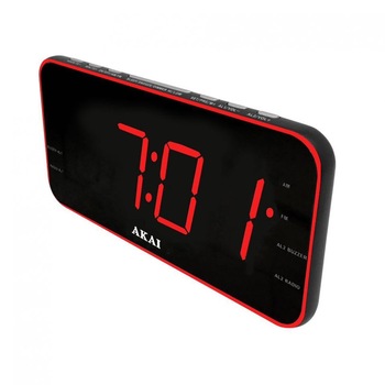 Radio Profesional cu ceas AKAI , Tuner Radio FM/AM , Diagonala Display 1,8 inch , FM 87.5-108 MHz , AM 522-1620KHz , Functie Dual Alarm , Buzzer , Culoare Negru Radio Profesional cu ceas AKAI , Tuner Radio FM/AM , Diagonala Display 1,8 inch , FM 87.5-108 MHz , AM 522-1620KHz , Functie Dual Alarm , Buzzer , Culoare Negru