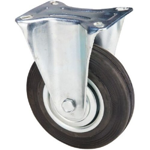 Roata furca fixa 200 x 46 mm , greutate maxima suportata 185 kg , greutate produs 2550 grame