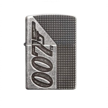 Bricheta Zippo James Bond 007™ Antique Silver Plate Bricheta Zippo James Bond 007™ Antique Silver Plate