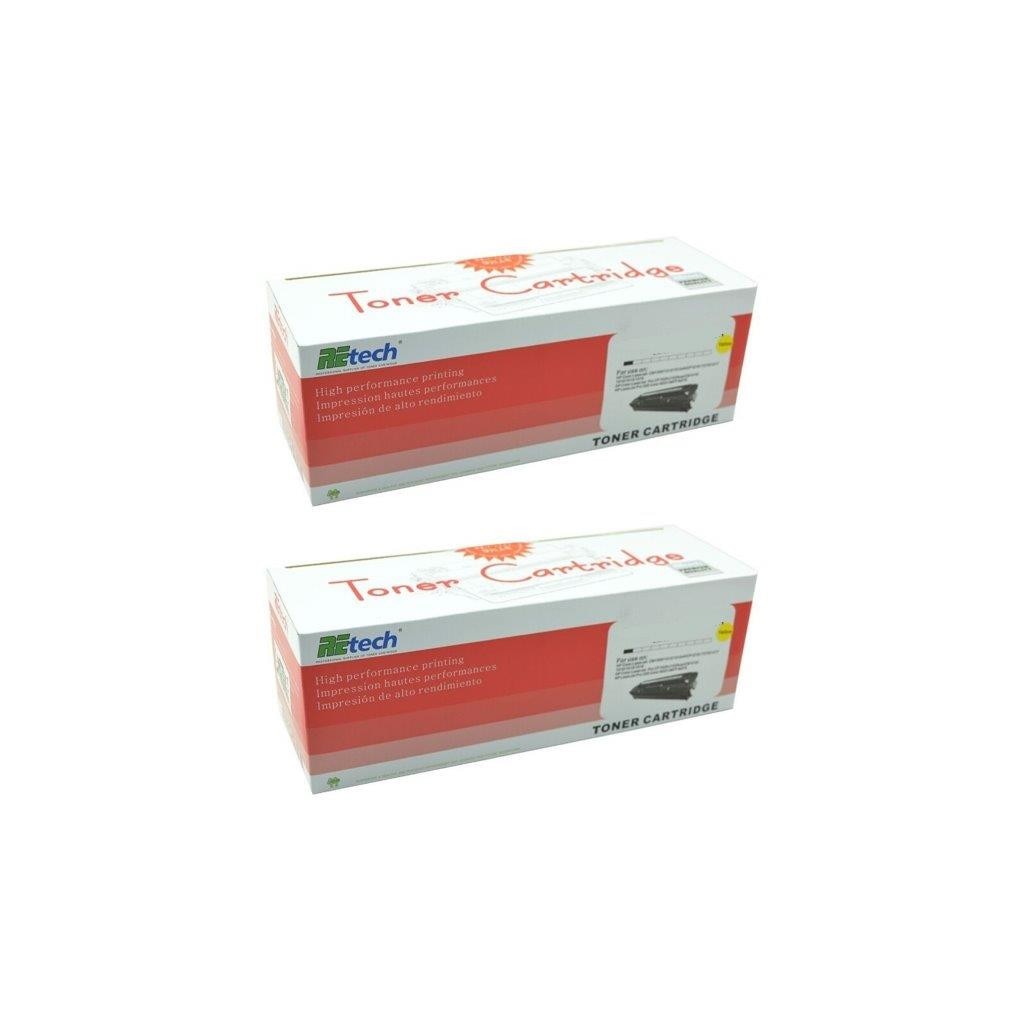 Pachet cartus toner Retech CE312A (126A) galben x2 compatibil HP 2000 pagini