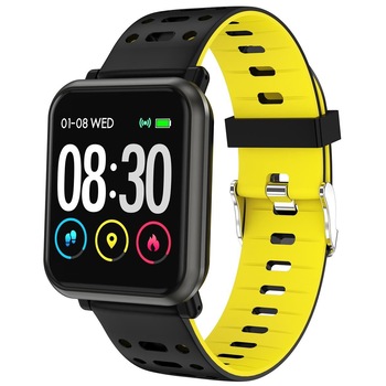 Bratara fitness, Trevi T-Fit 210 H, monitorizare puls si tensiune, functii smartwatch, IP67 Bratara fitness, Trevi T-Fit 210 H, monitorizare puls si tensiune, functii smartwatch, IP67
