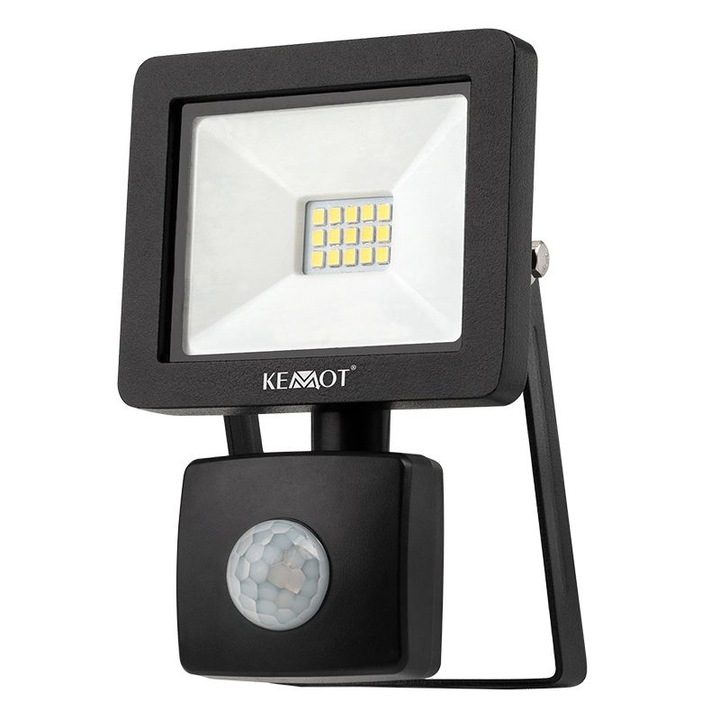 Reflector cu Senzor Kemot, IP65, 10W, 800LM, 4000K