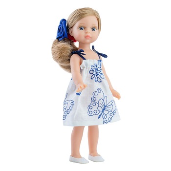 Papusa Paola Reina Valeria in rochie cu fluturasi - Mini Amigas, 21 cm Papusa Paola Reina Valeria in rochie cu fluturasi - Mini Amigas, 21 cm