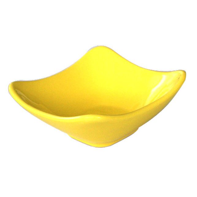 Bol ceramica patrat SERAMIK 13cm culoare galben