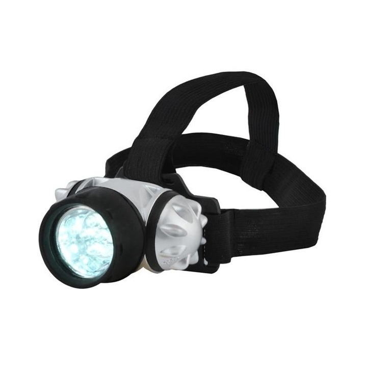 Челник със 7 светодиода, регулируем ъгъл, 50 lm, идеален за къмпинг, риболов и туризъм