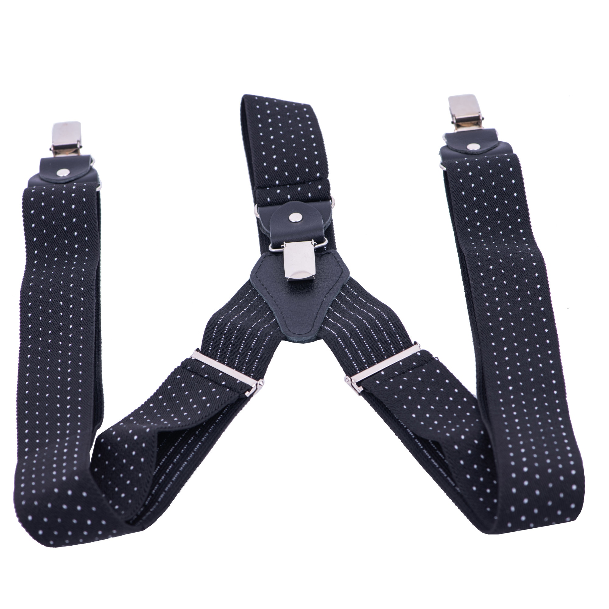 Bretele barbati,Toro Nero,Suspenders White dotted