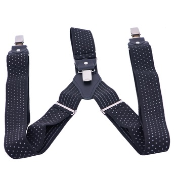 Bretele barbati,Toro Nero,Suspenders White dotted Bretele barbati,Toro Nero,Suspenders White dotted