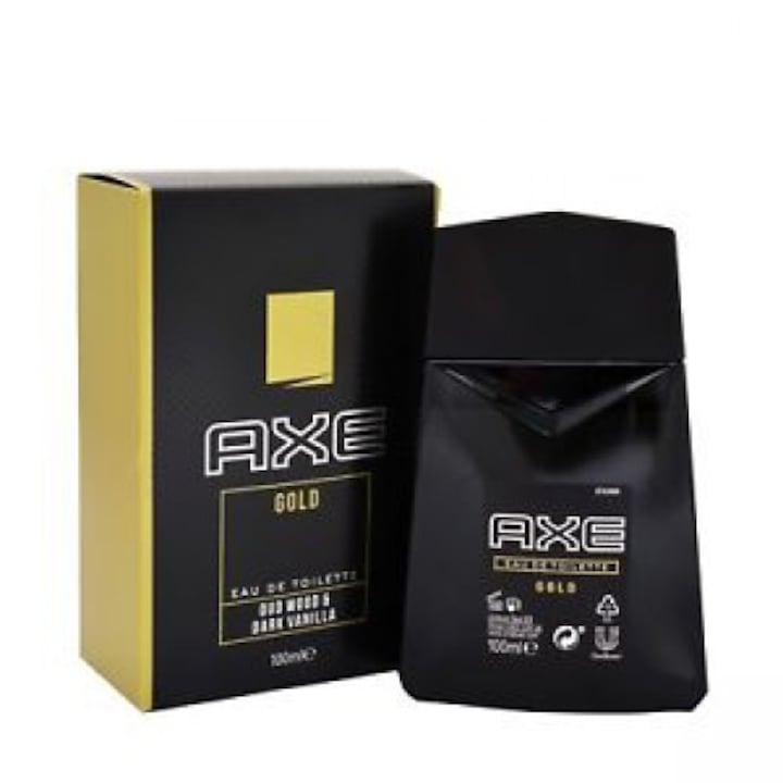 Axe Gold Oud Wood & Dark Vanilla férfi parfüm 100ml Eau de Toilette